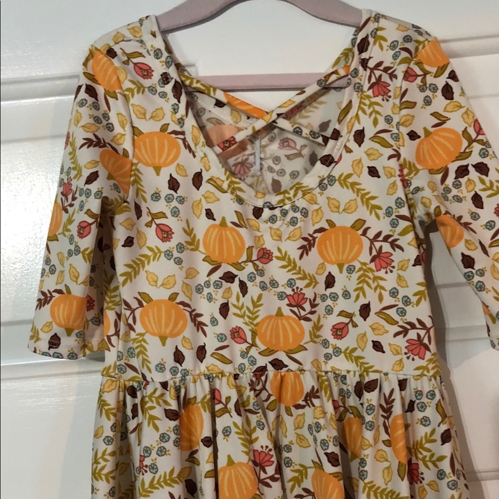 Fall/pumpkin Thanksgiving Dot Dot Smile Dress